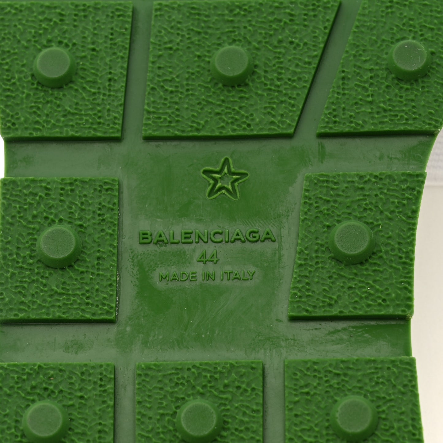 Calfskin Neoprene Mesh Suede Mens Race Runner Sneakers 44 White Green