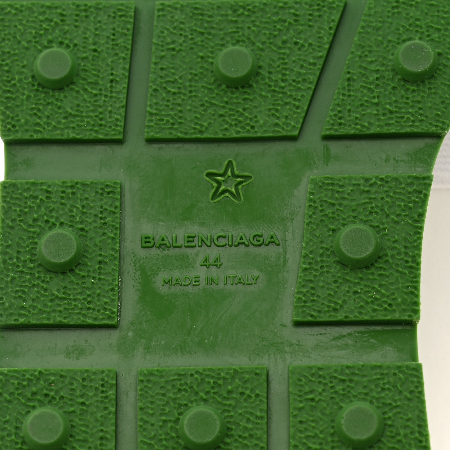 Balenciaga Calfskin Neoprene Mesh Suede Mens Race Runner Sneakers 44 White Green 7 of 9