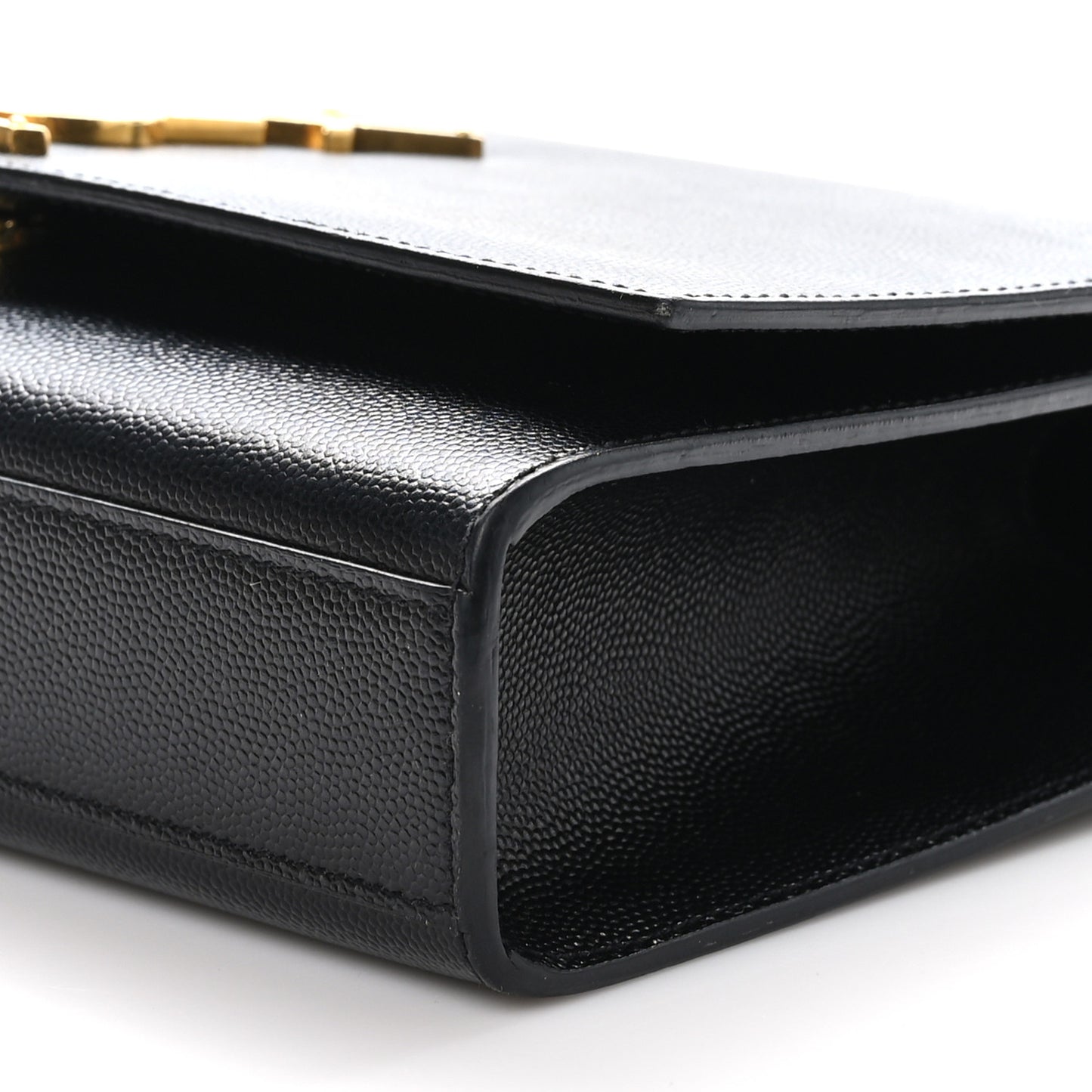 Grain De Poudre Medium Classic Monogram Kate Satchel Black