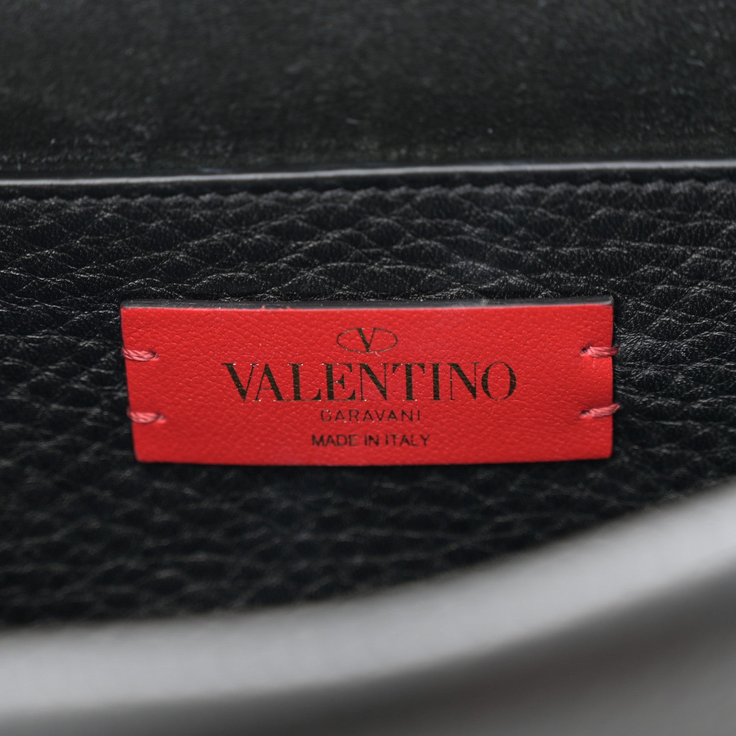 Valentino Garavani Grainy Calfskin Rockstud Double Flap Crossbody Bag Black 6 of 10