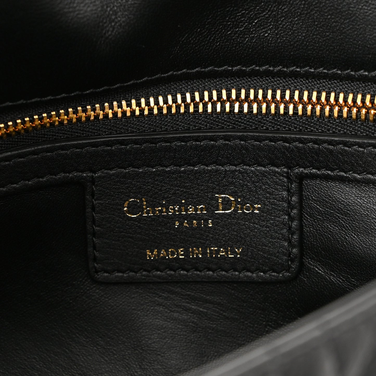 Calfskin Cannage Small Caro Bag Black