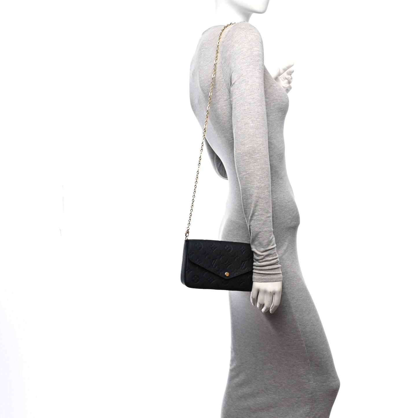 Empreinte Pochette Felicie Chain Wallet Black