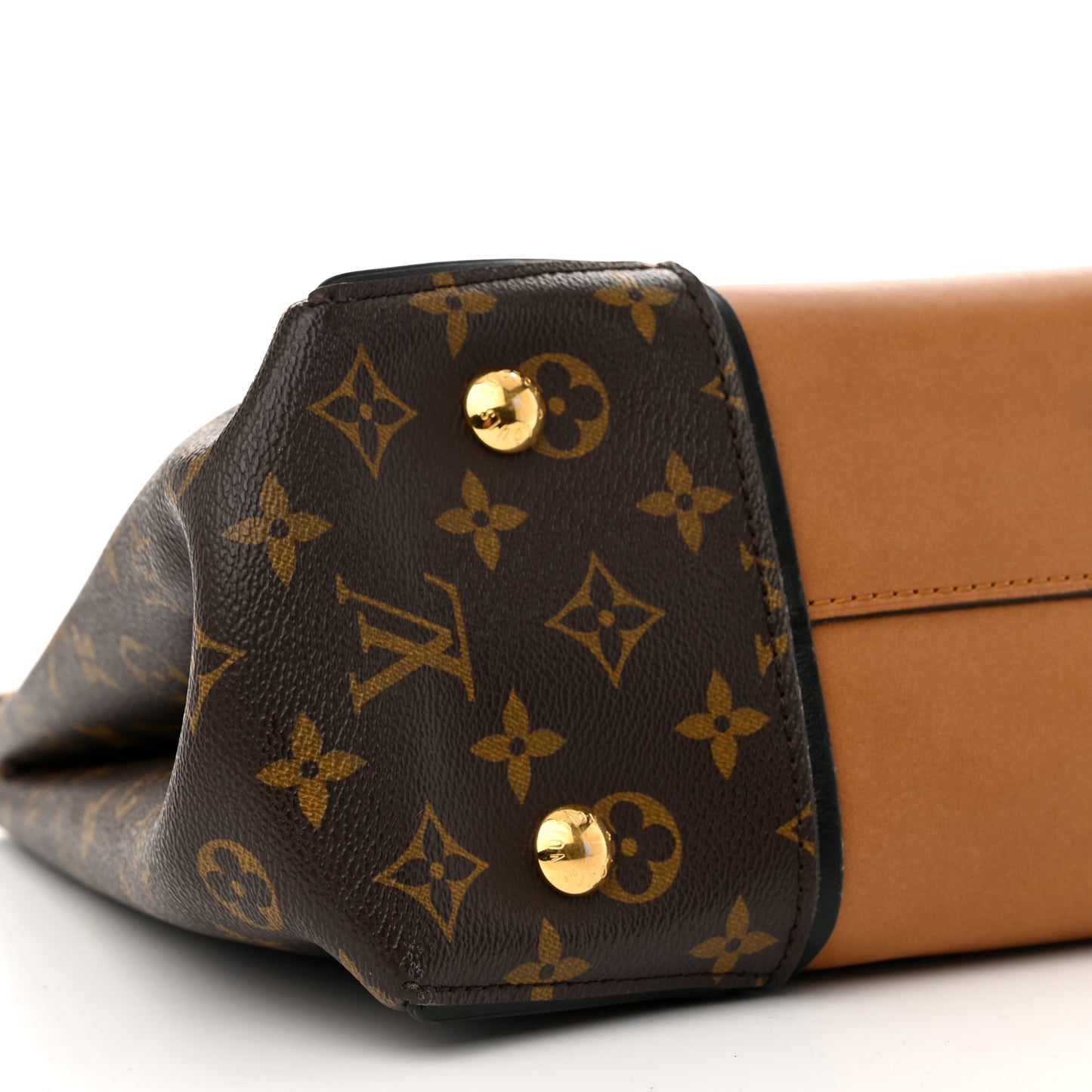 Monogram Cuir Orfevre Tote W PM Noisette