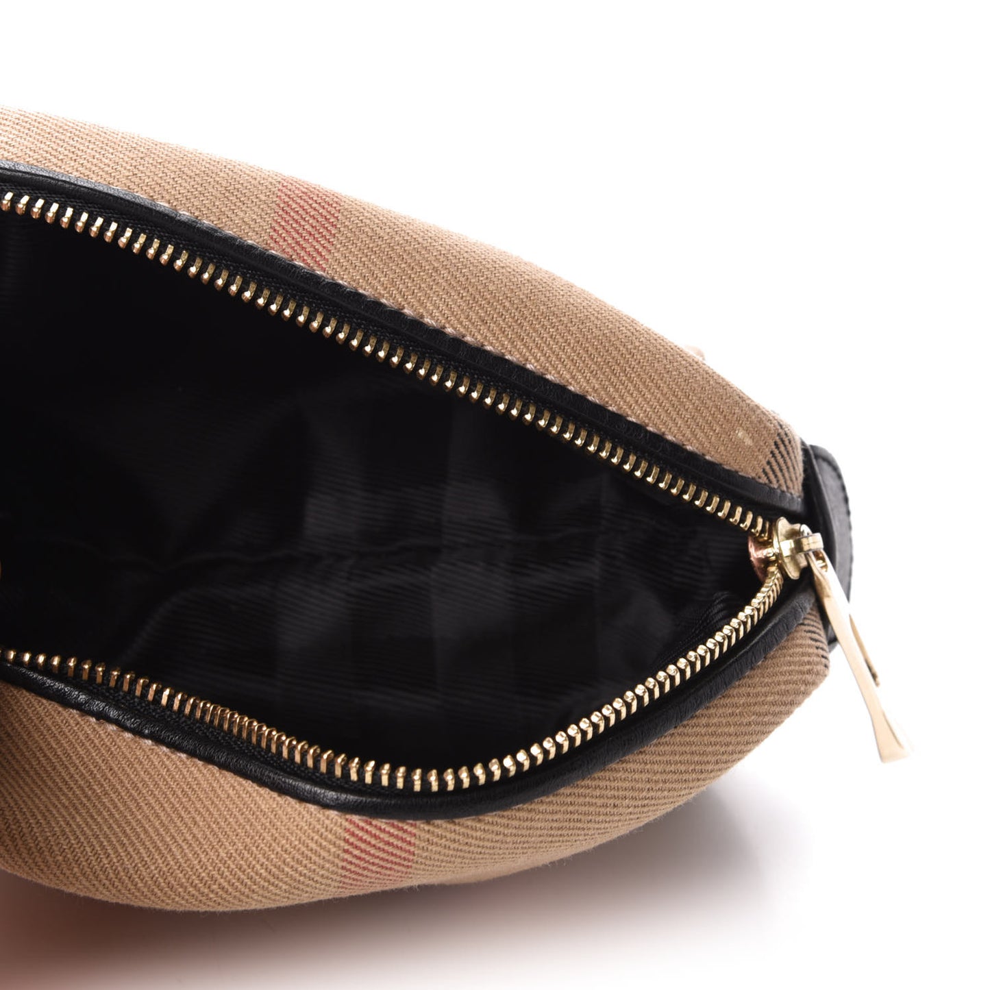 House Check Cosmetic Case Black