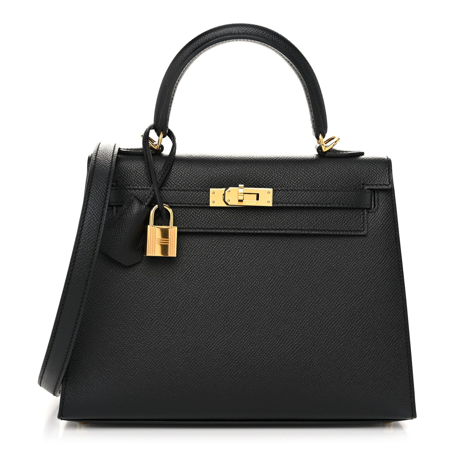 Epsom Horseshoe Kelly Sellier 25 Black Rouge Grenat