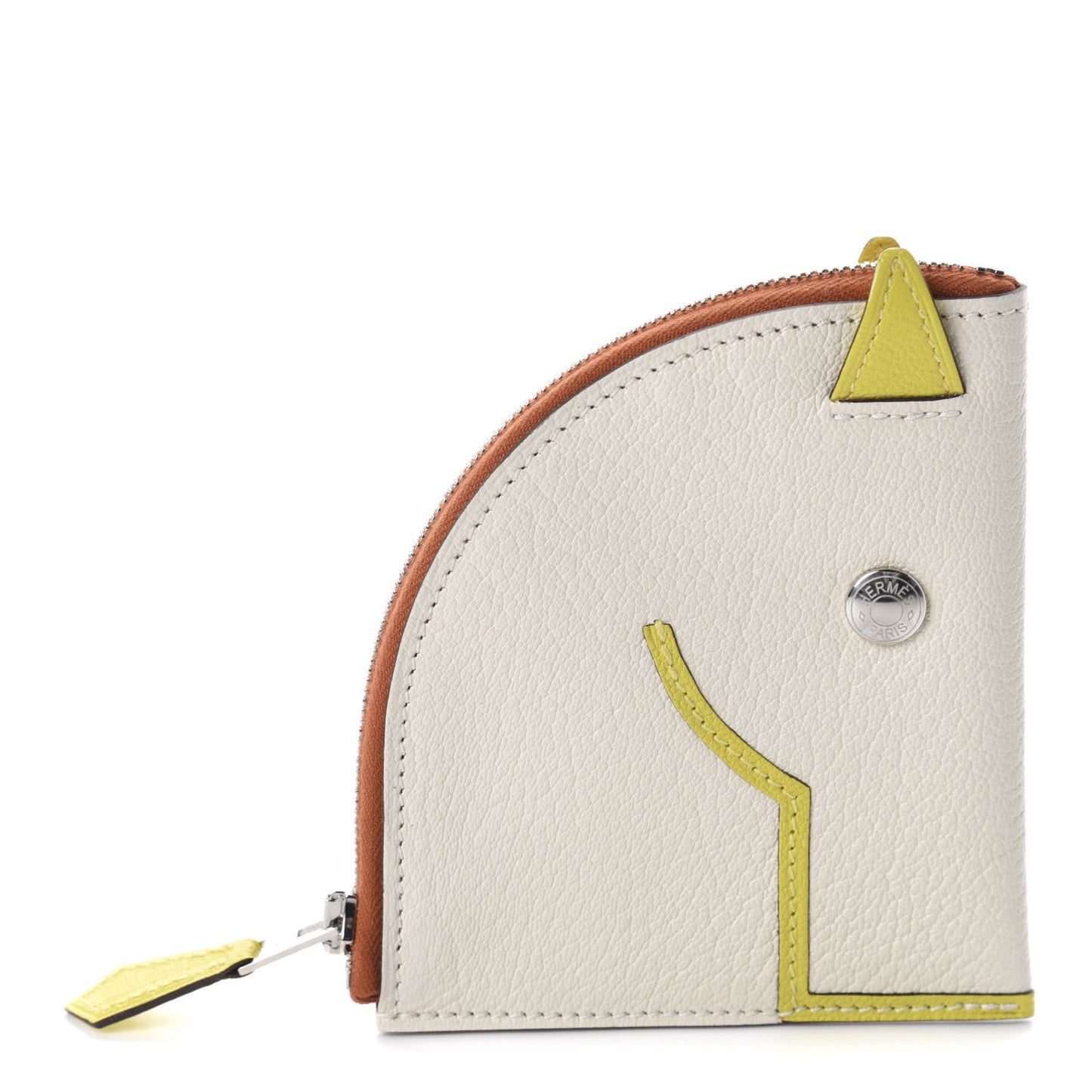 Chevre Mysore Paddock Change Purse Craie Lime