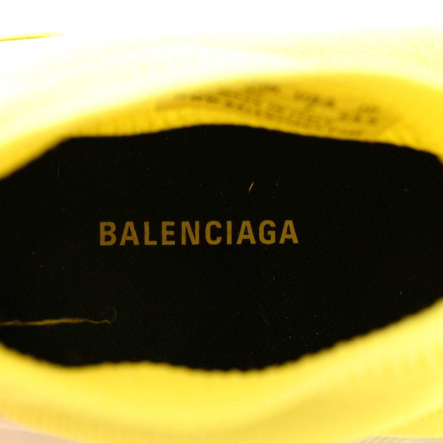 Ribbed Knit Womens Speed 2.0 Transparent Sole Sneakers 37 Yellow