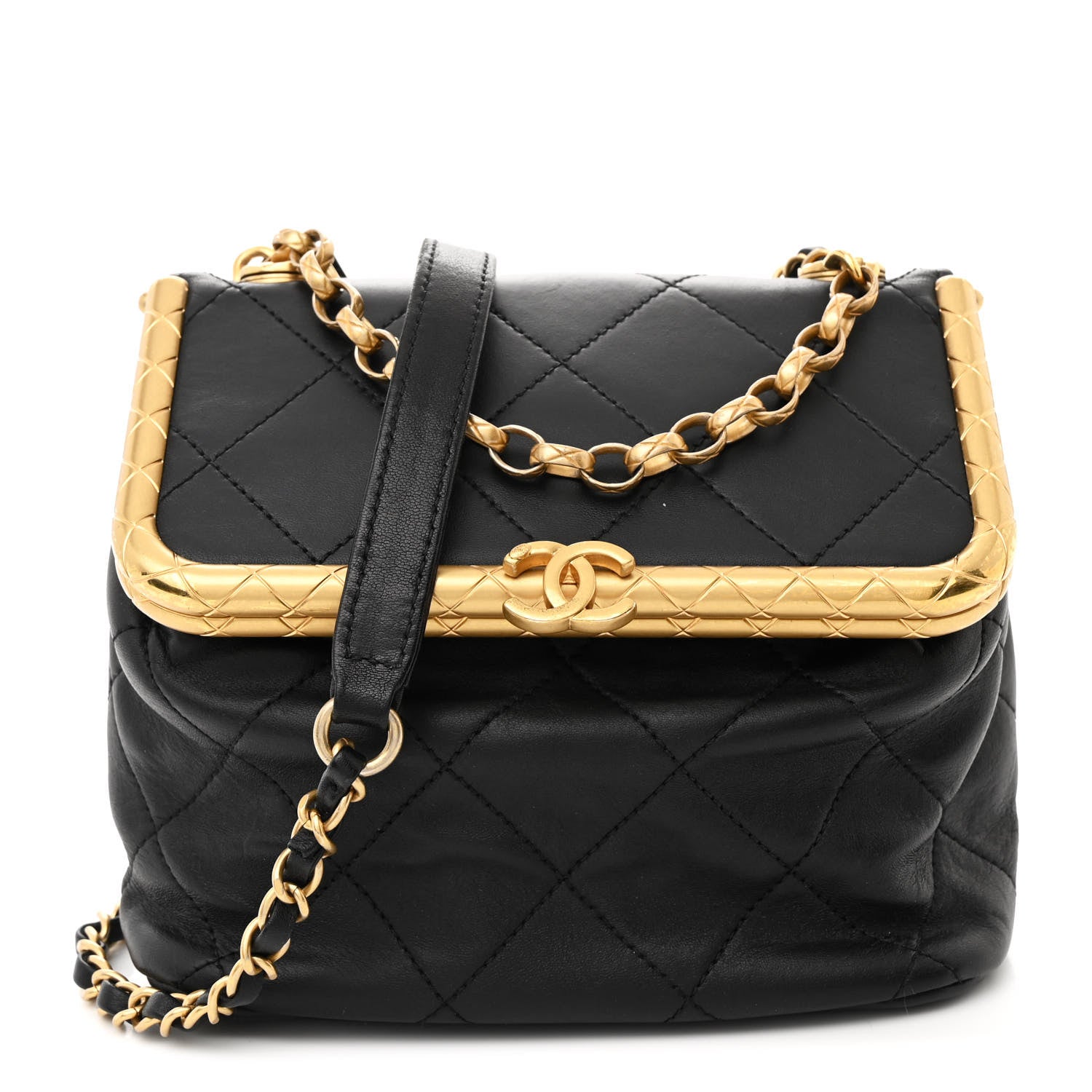 CHANEL メモワール・ド・ラ・モード Chanel Lambskin Quilted My Crush Bag Black 1647902 – FASHIONPHILE