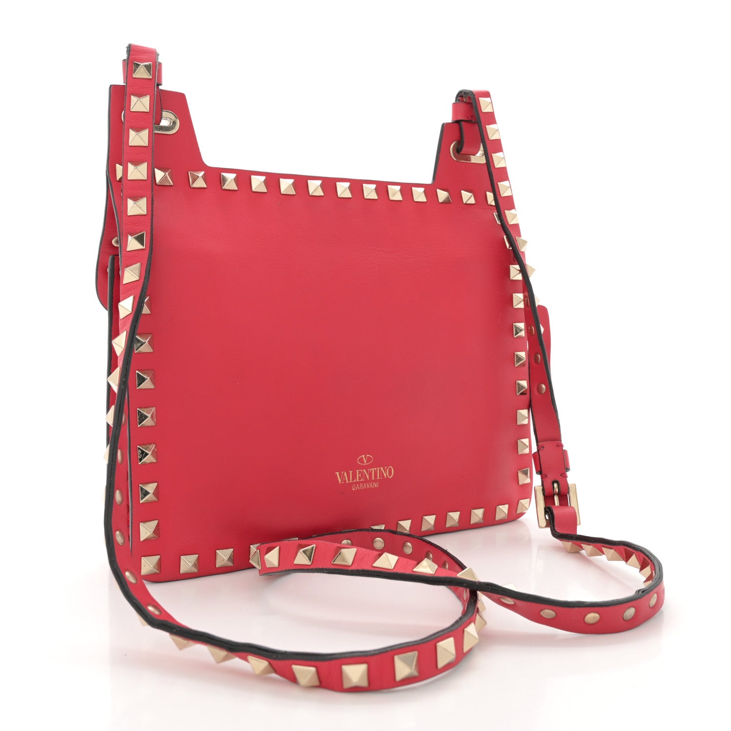 Valentino Garavani Vitello Rockstud Crossbody Bag Pink 3 of 16