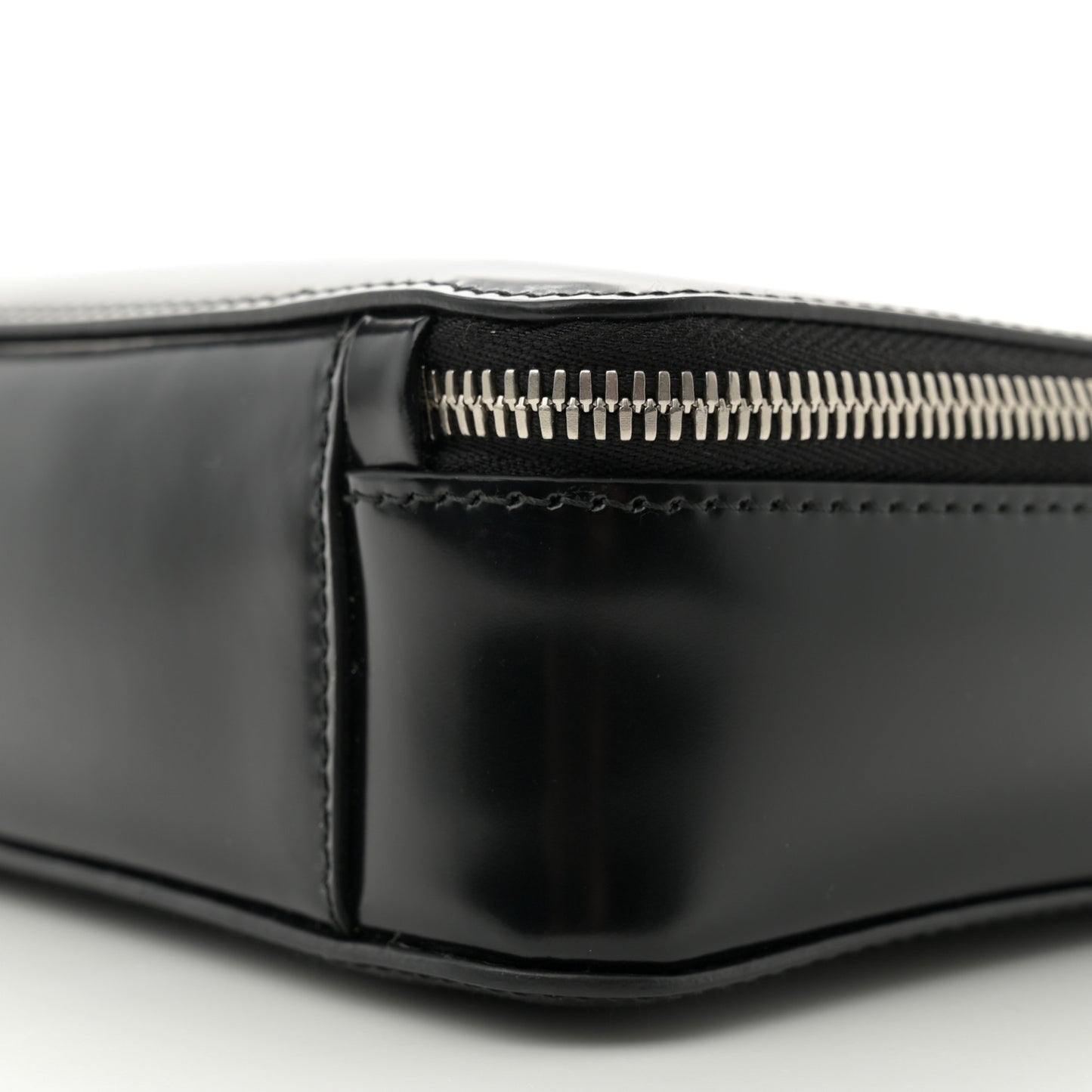 Spazzolato Medium Brique Crossbody Bag Black