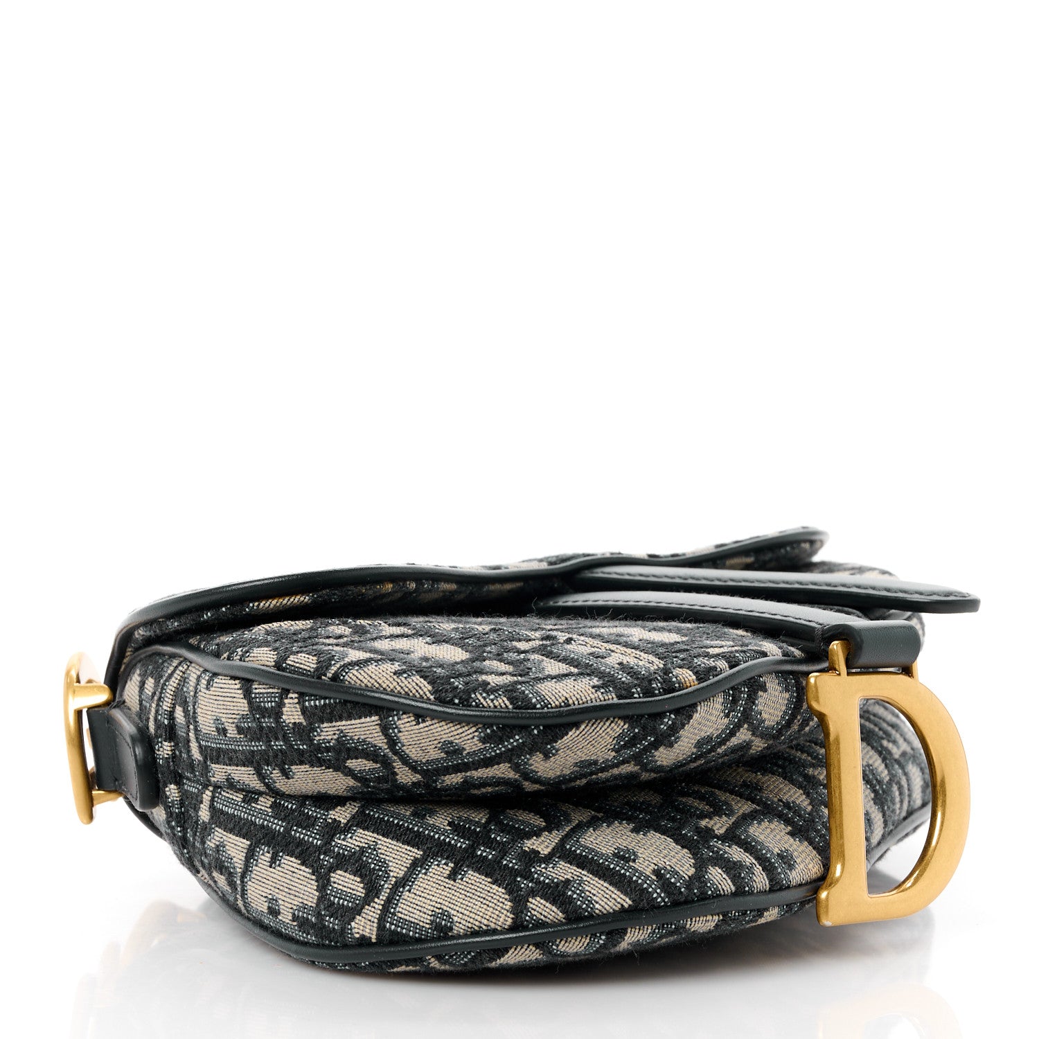 Christian Dior Oblique Mini Saddle Bag Blue 4 of 10