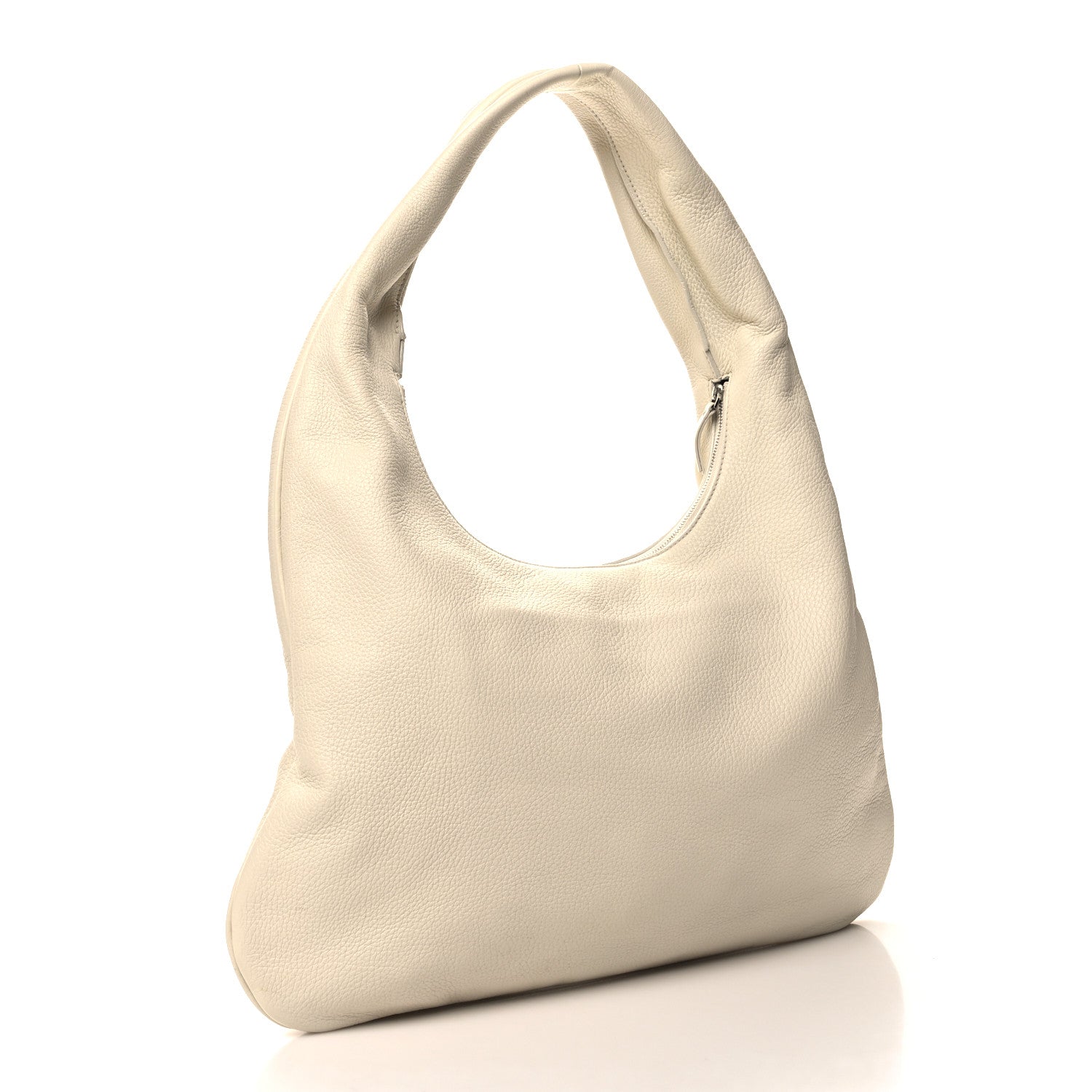 The Row Grained Calfskin Medium Everyday Shoulder Bag Ivory 3 of 10