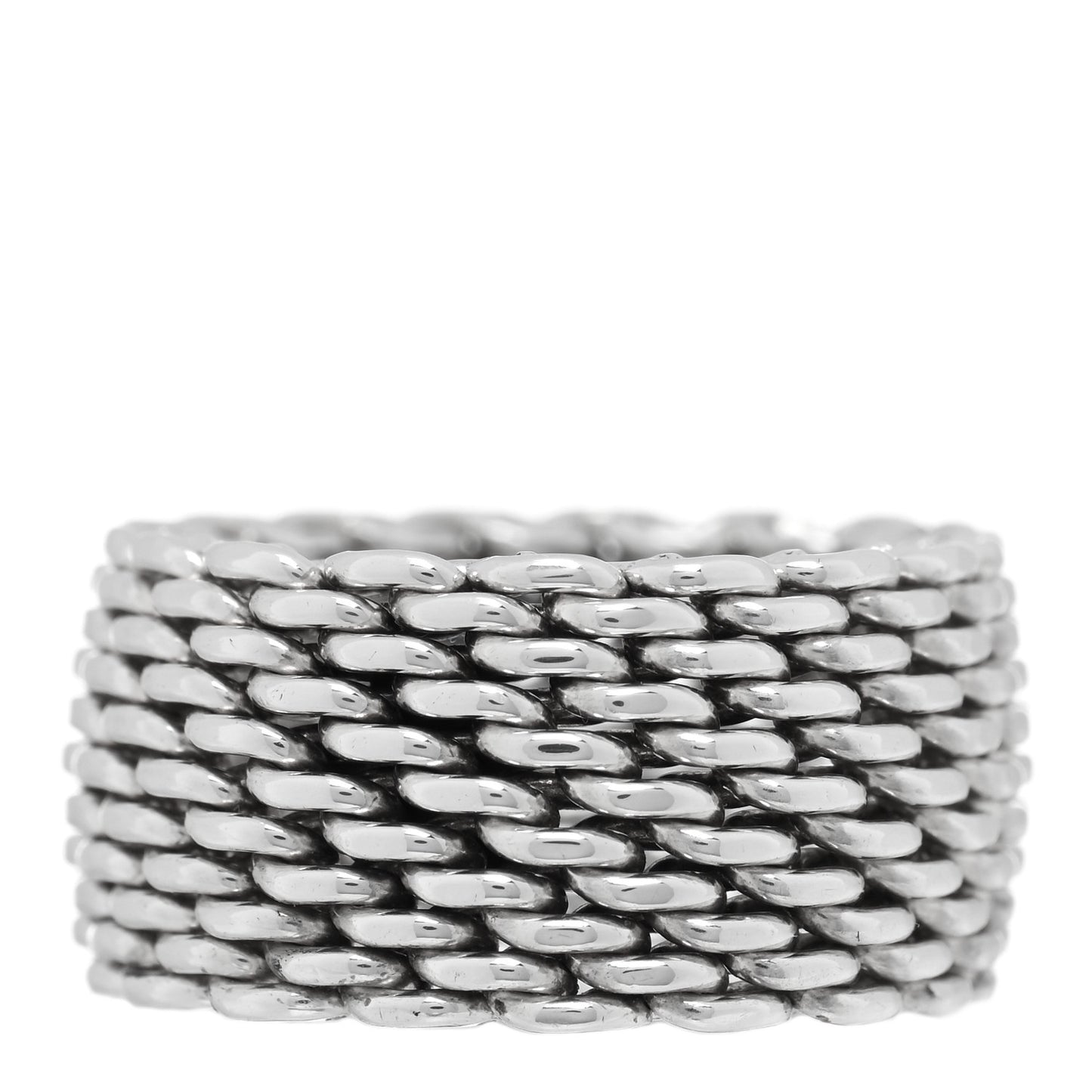 Sterling Silver Somerset Mesh Ring 50 5.25