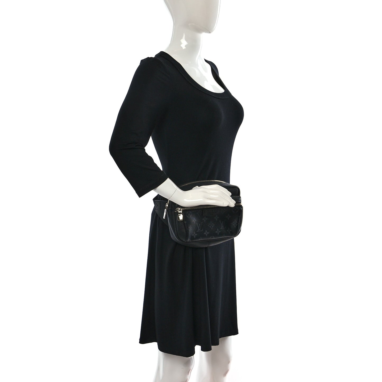 Taiga Monogram Outdoor Bumbag Black