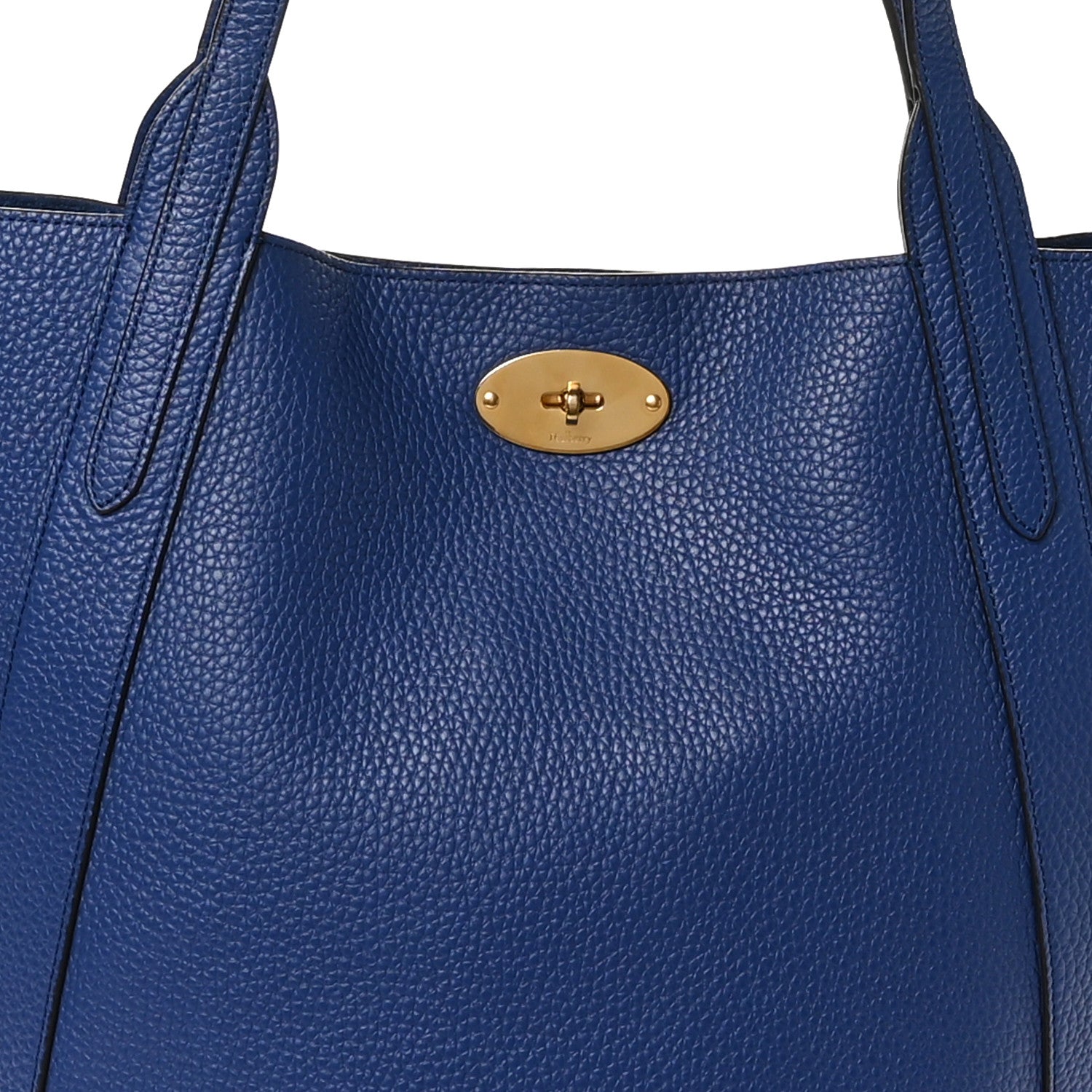 Mulberry Heavy Grain Bayswater North South Tote Pigment Blue 7 of 9