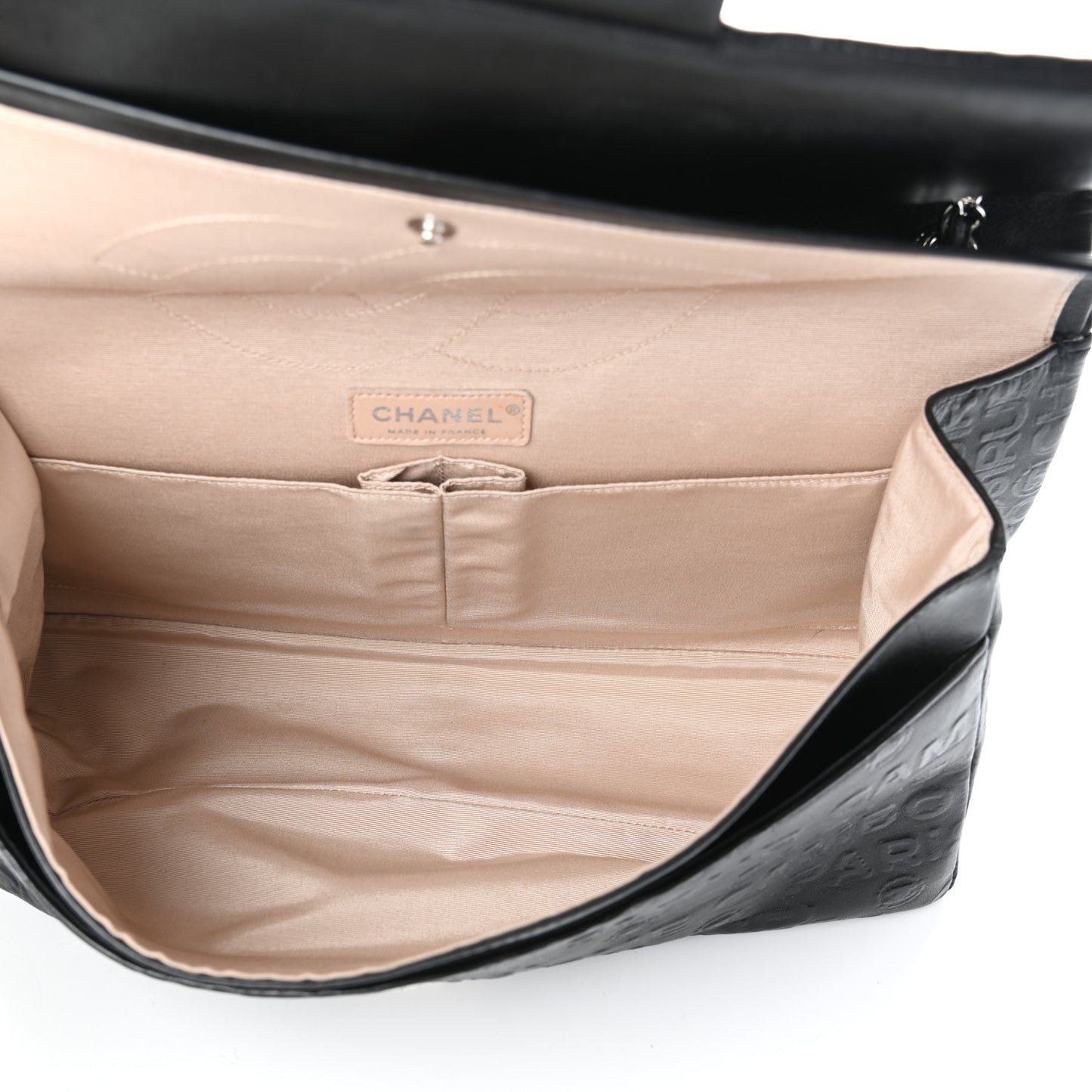 Calfskin Unlimited Jumbo Double Flap Black