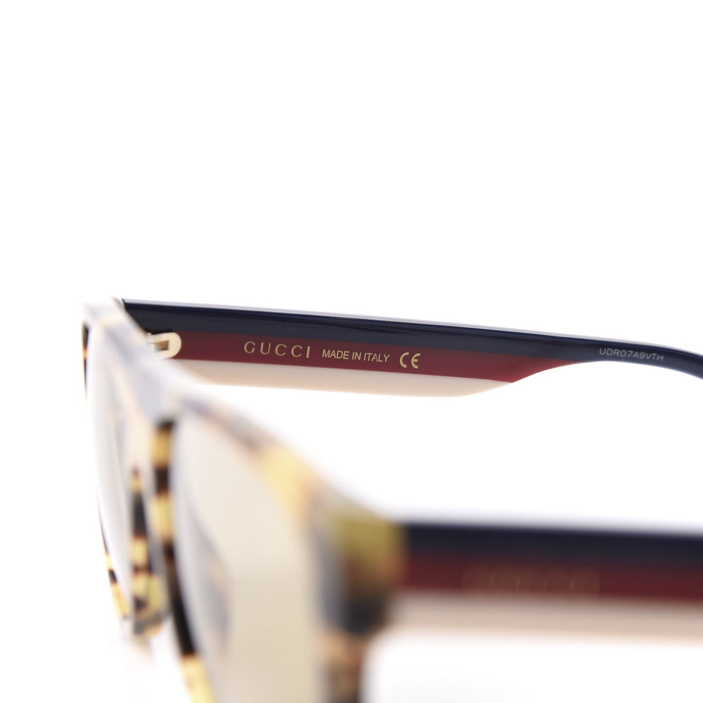 Acetate Square Frame Web Sunglasses GG0341S Tortoise