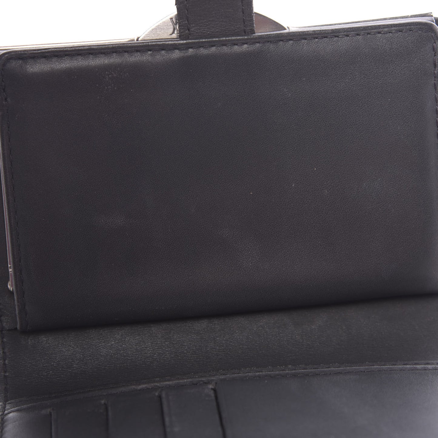 Mat Monogram French Purse Wallet Black