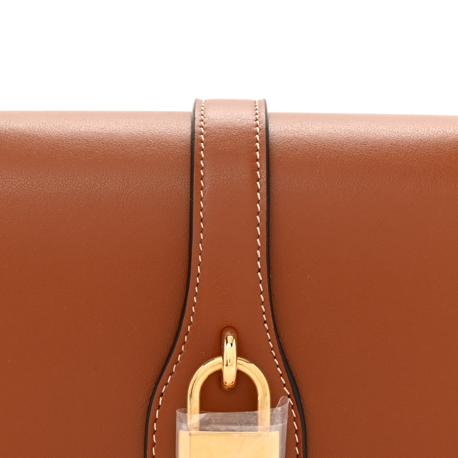 Celine Smooth Calfskin Tabou Clutch On Strap Tan 8 of 10