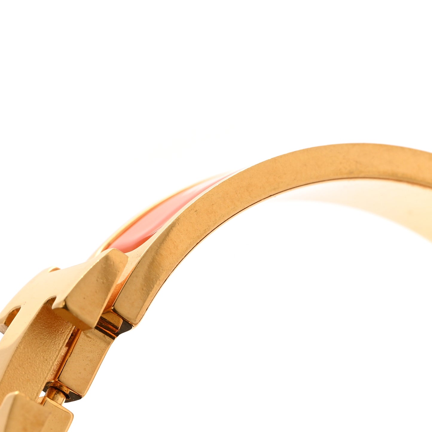 Enamel Narrow Clic Clac H Bracelet GM Orange