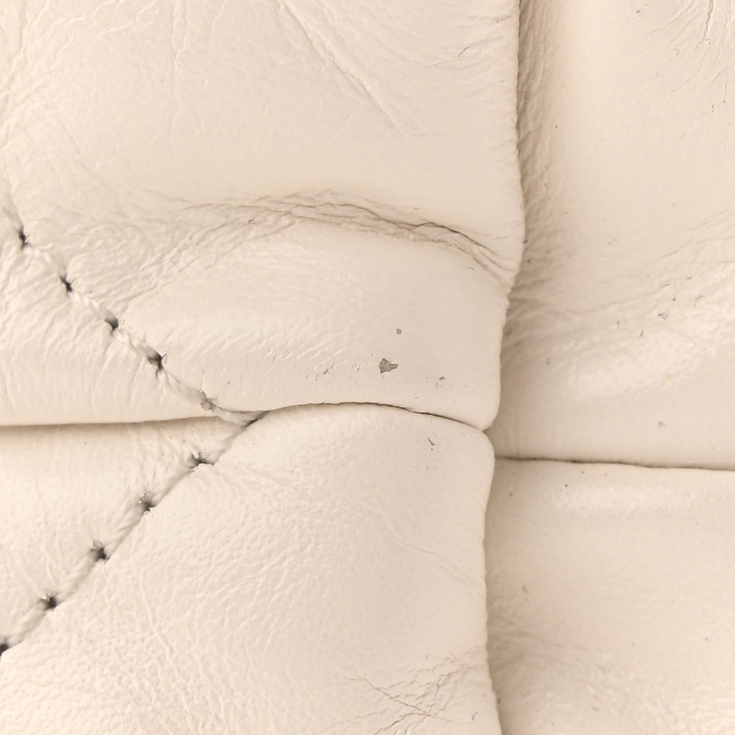 Shiny Calfskin Quilted Mini Chanel 22 White