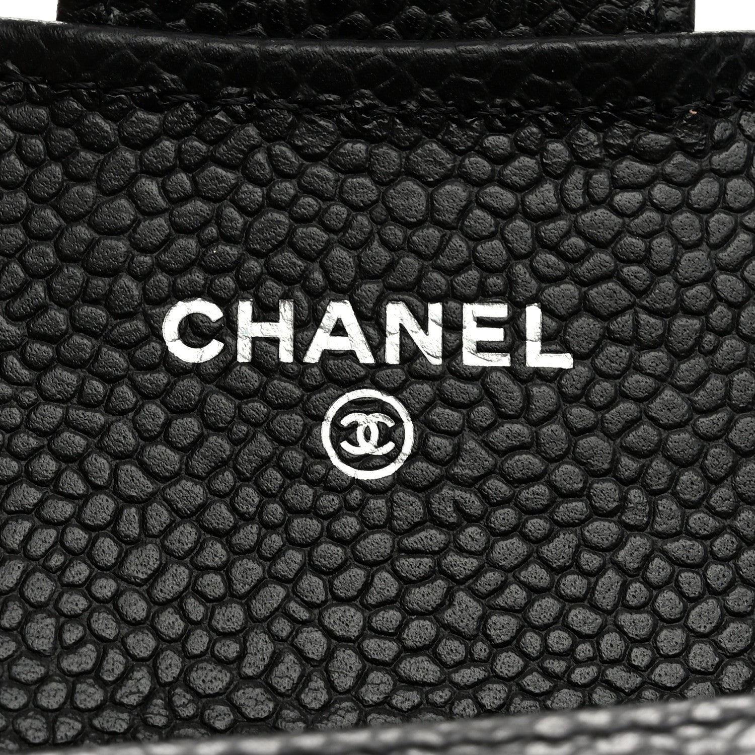 Chanel Caviar Quilted Flap Card Holder Wallet Black 6 of 9