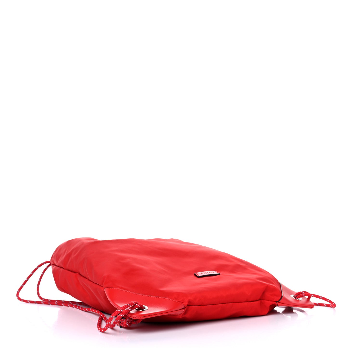 Nylon Medusa Drawstring Backpack Red
