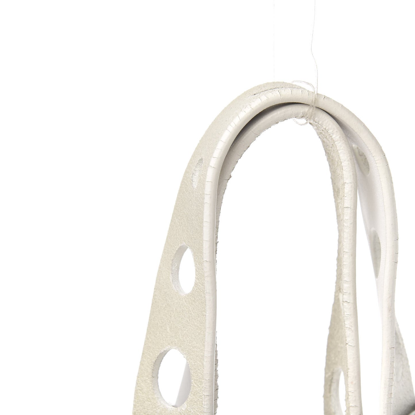 Calfskin Studded Lola Tote White
