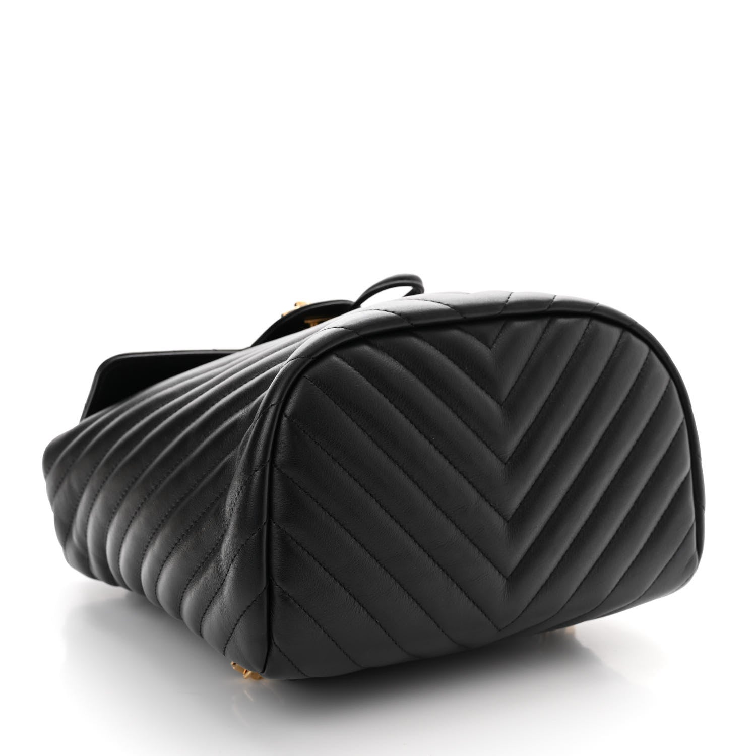 Chanel Calfskin Chevron Quilted Small Urban Spirit Backpack Black 4 of 12