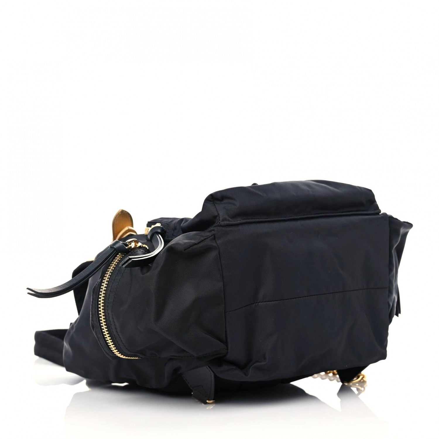 Burberry Nylon Medium Rucksack Runway Backpack Black Gold 4 of 22