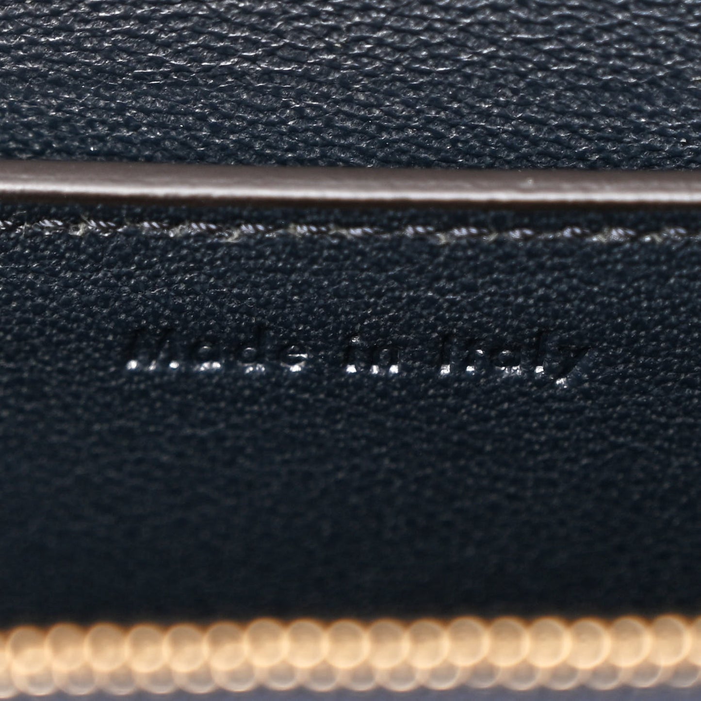 Shiny Smooth Calfskin Medium Frame Shoulder Bag Black Navy