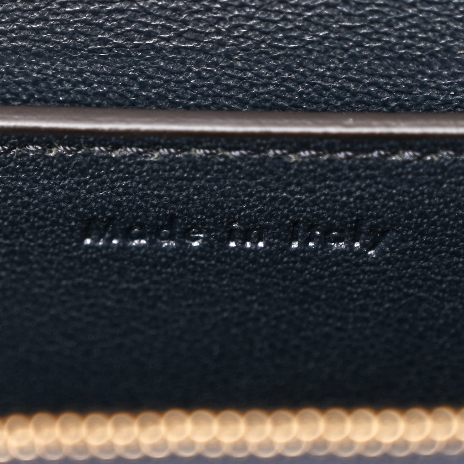 Celine Shiny Smooth Calfskin Medium Frame Shoulder Bag Black Navy 7 of 15