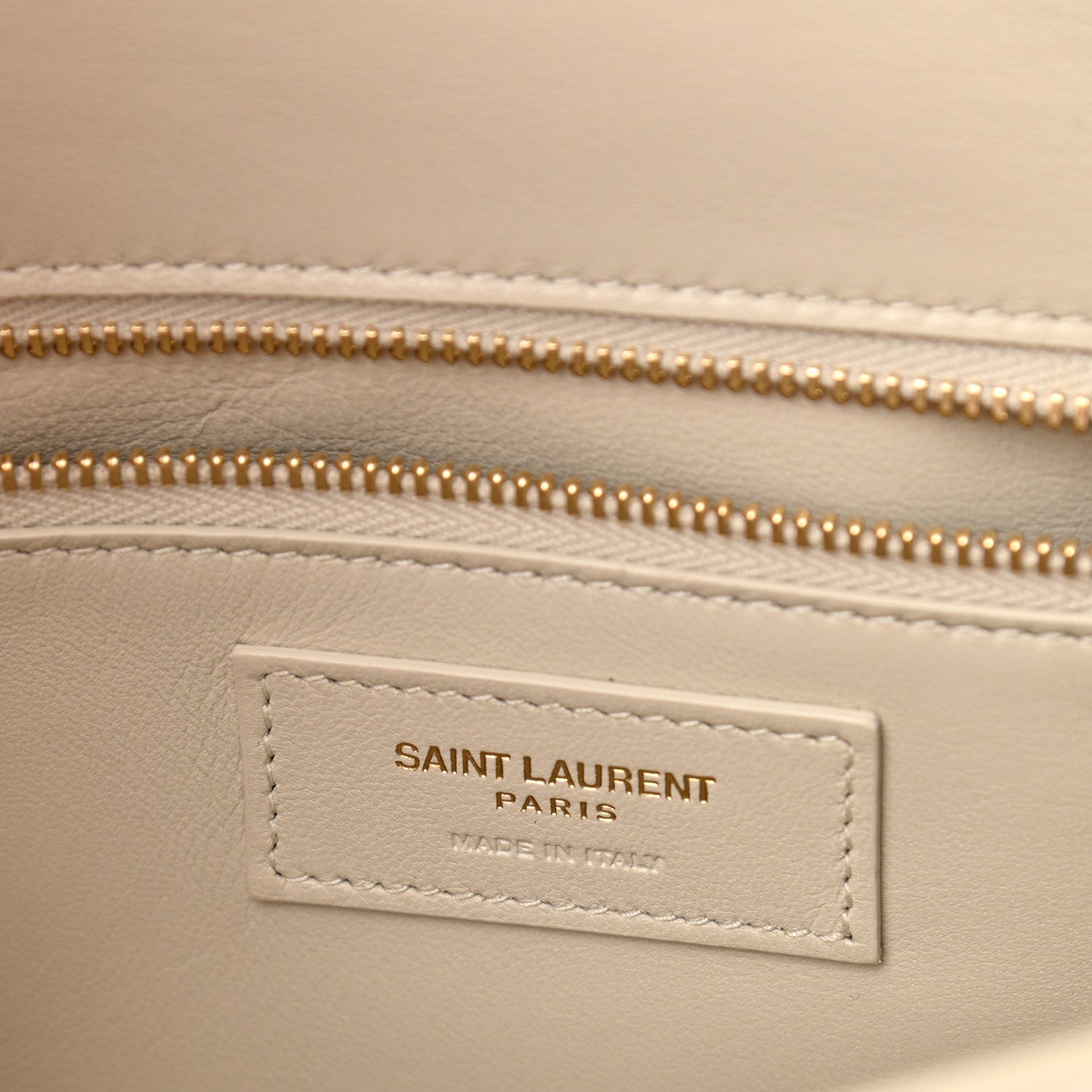 Saint Laurent Smooth Calfskin Carre Satchel Crema Soft 6 of 10