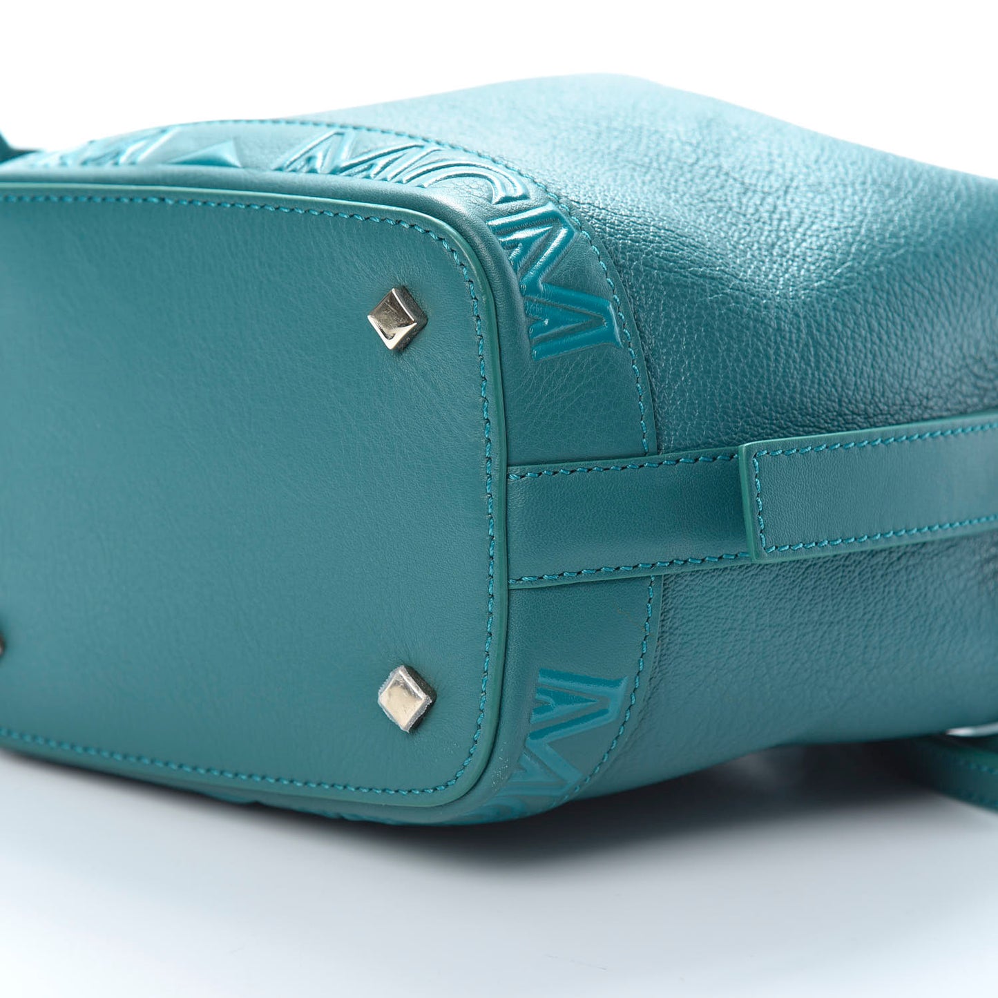 Goatskin Milano Drawstring Mini Bag Deep Lagoon