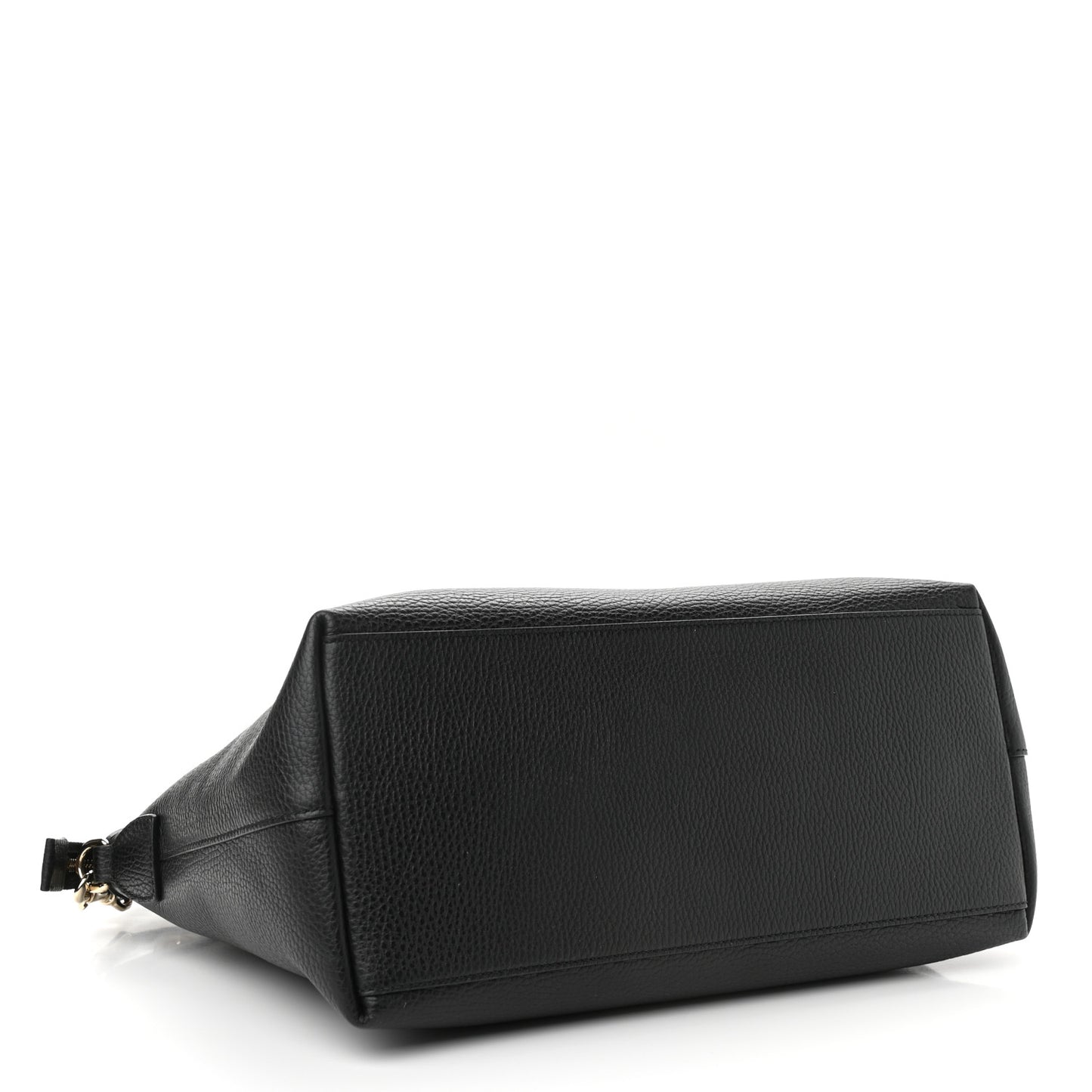 Dollar Calfskin GG Charm Dome Satchel Black