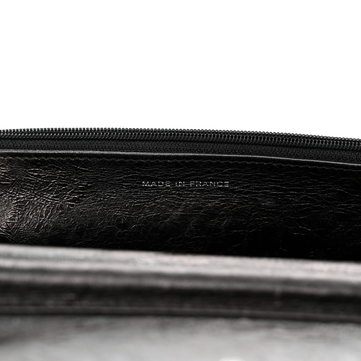 Metallic Aged Calfskin Quilted Reissue Wallet On Chain WOC Black