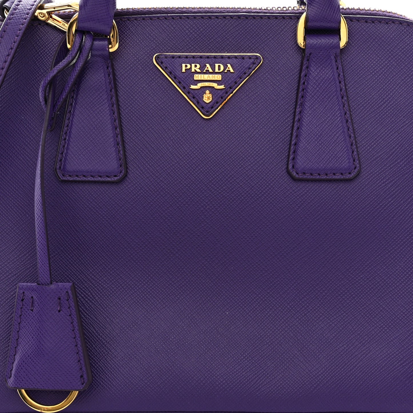 Saffiano Lux Small Promenade Tote Bluette Viola