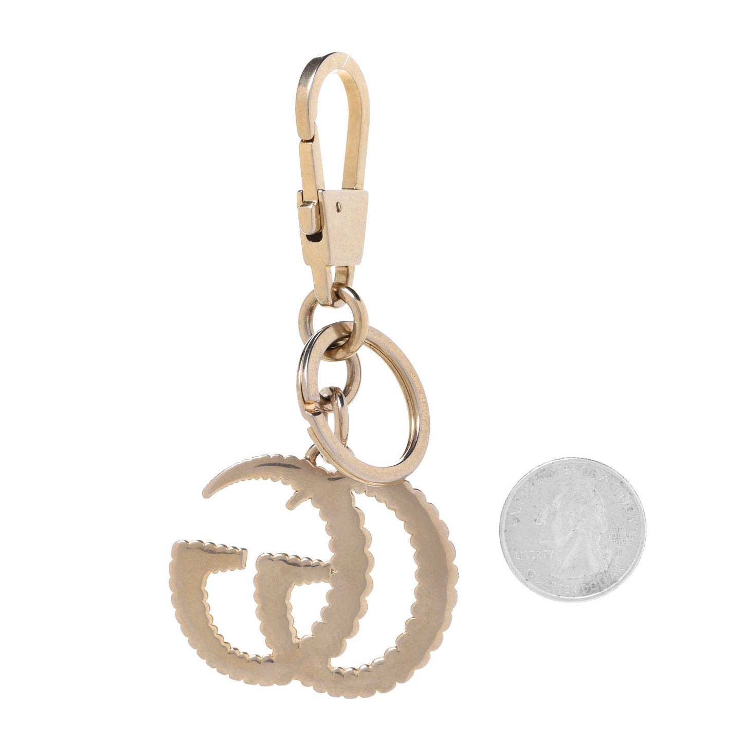Torchon Double G Key Chain Gold