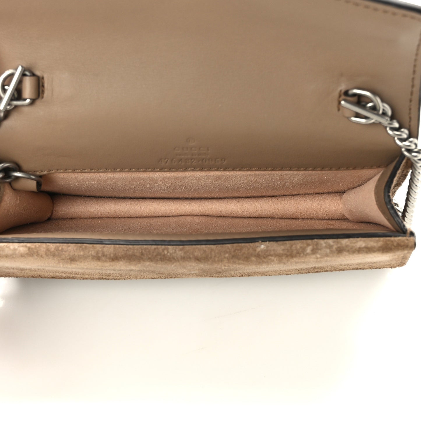GG Supreme Monogram Super Mini Dionysus Shoulder Bag Taupe