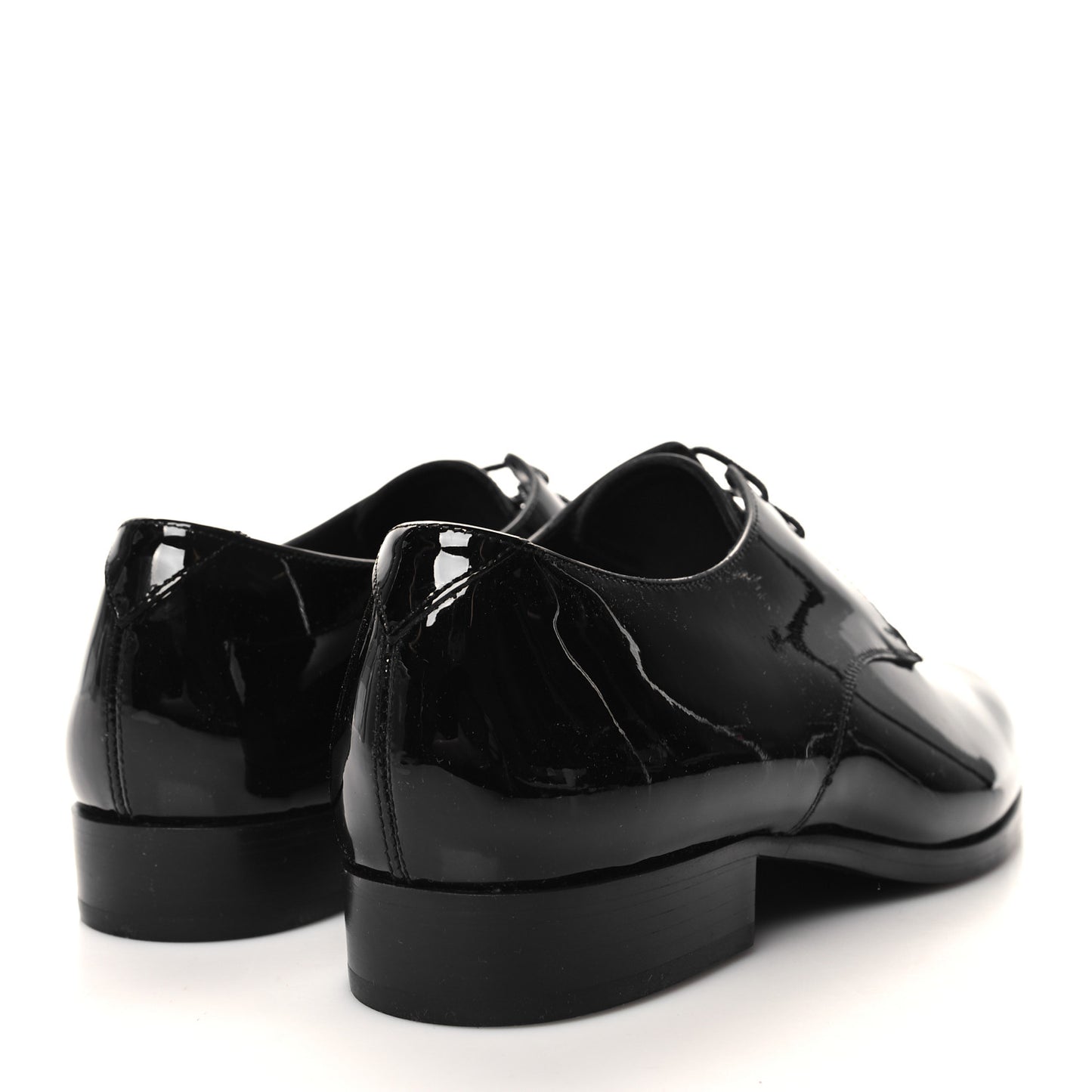 Patent Baltimora Lace Up Derby Shoes 40 Black