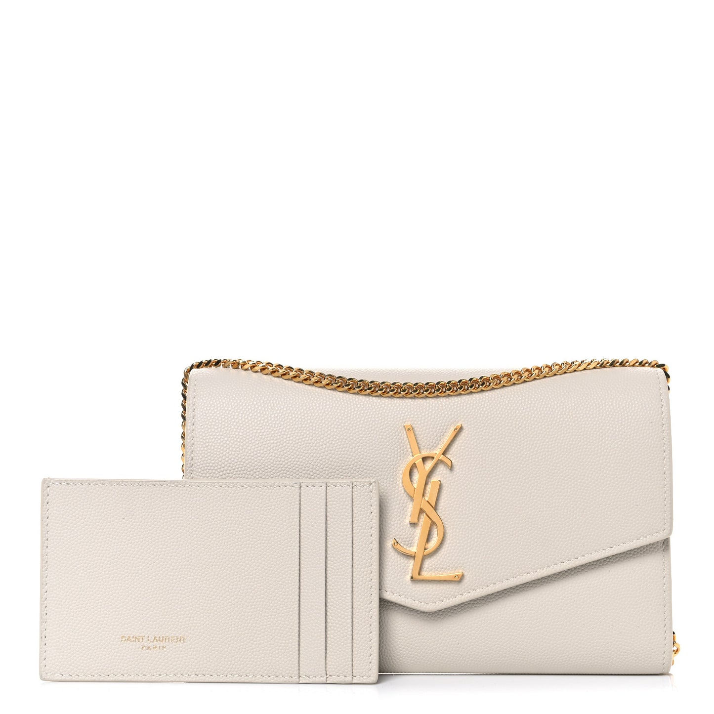 Grain De Poudre Monogram Uptown Chain Wallet Crema Soft