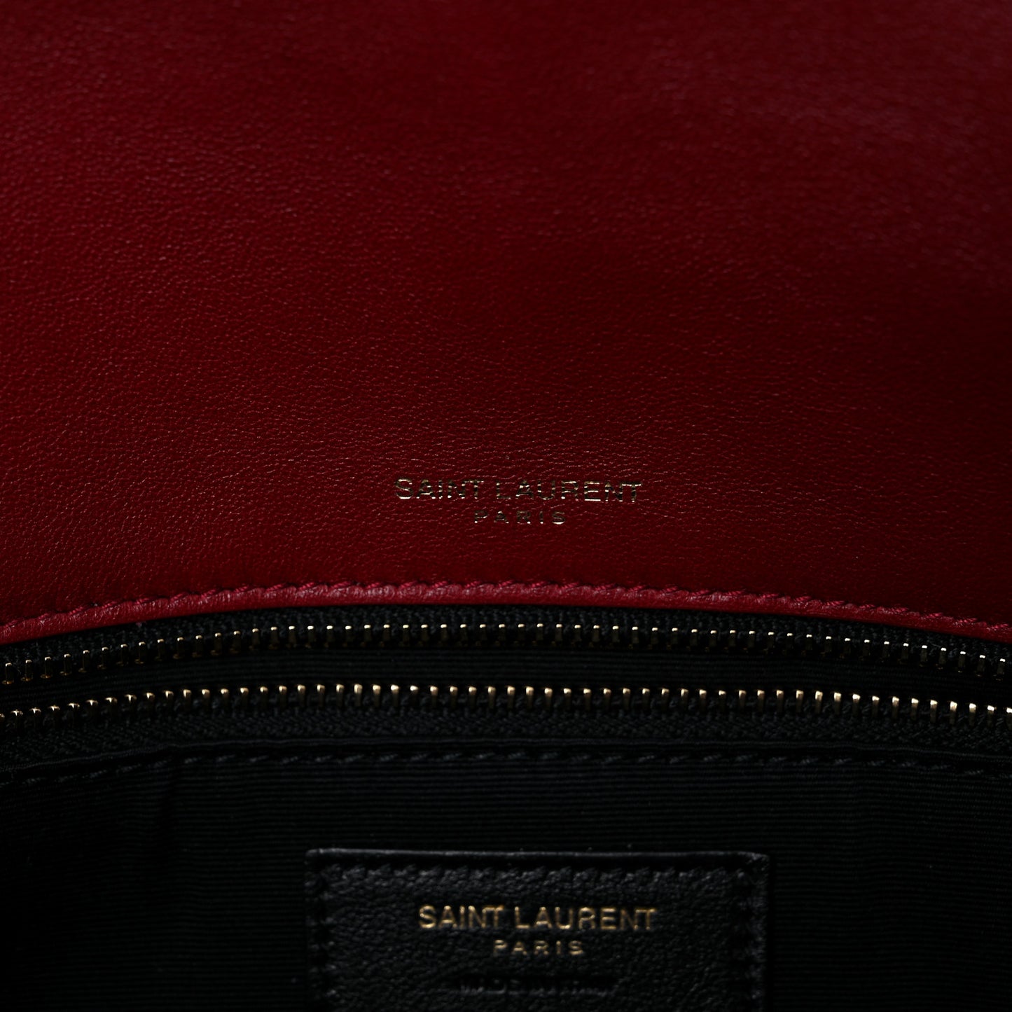 Lambskin Matelasse Monogram Medium Niki Chain Satchel Red