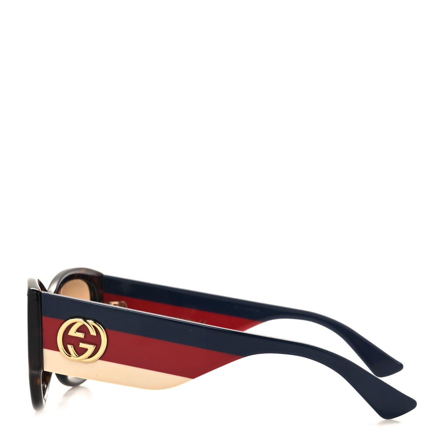 Acetate Web Oversized Frame Rectangle Sunglasses GG0276S Tortoiseshell