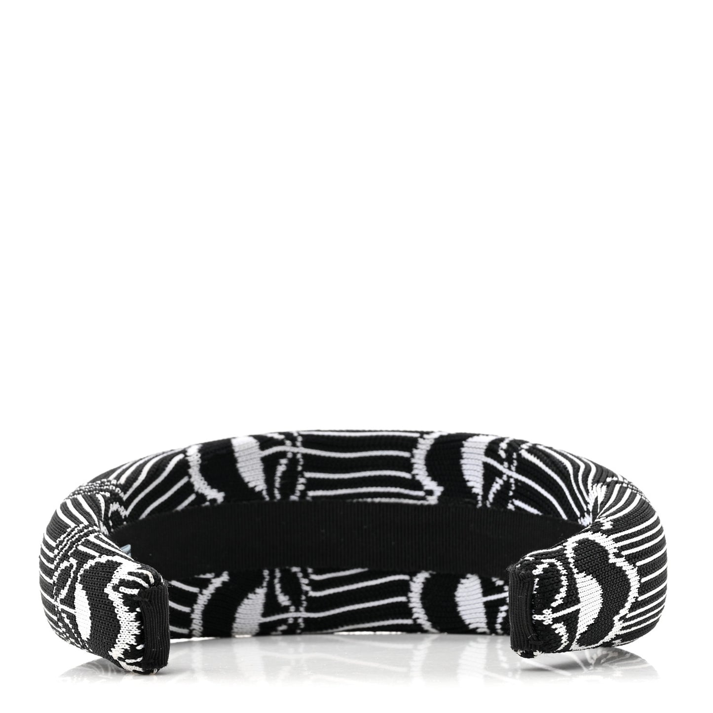 Maglia Jacquard Metal Triangle Logo Headband Black White