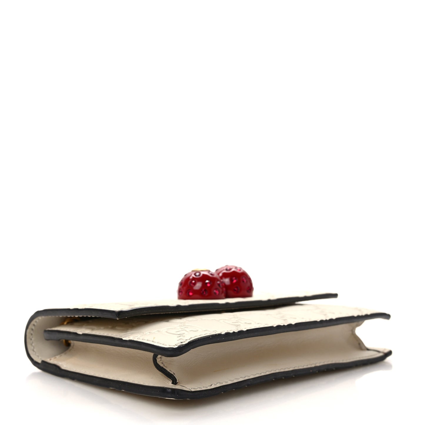 Guccissima Mini Cherry Chain Bag White