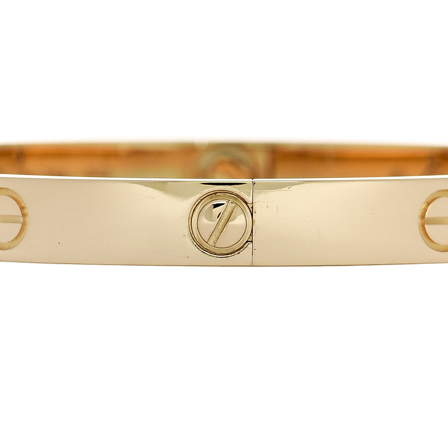 18K Yellow Gold 4 Diamond LOVE Bracelet 19