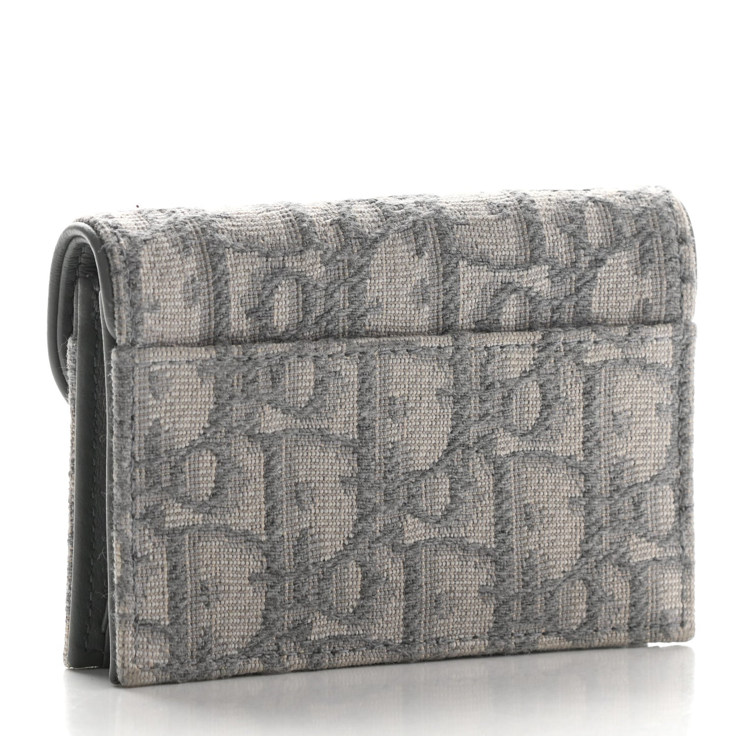 Oblique Saddle Card Holder Gray