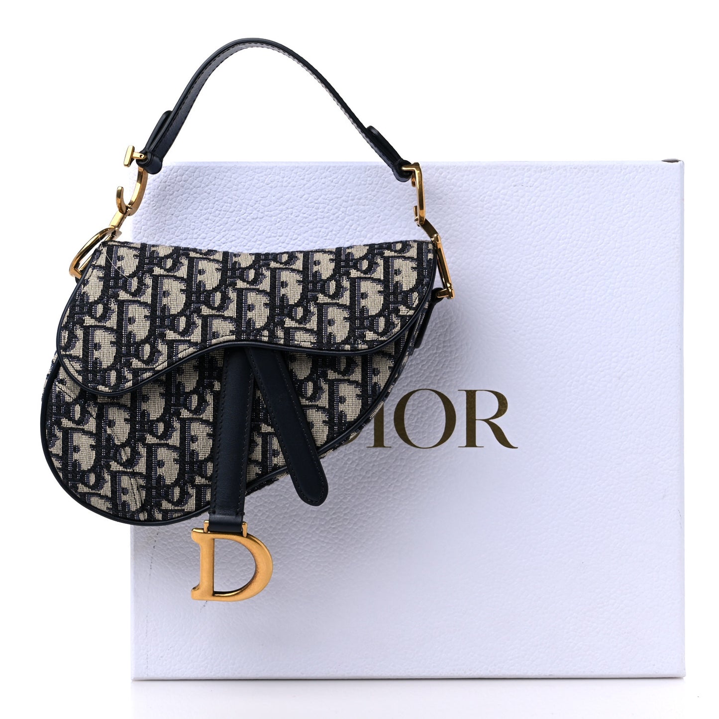 Oblique Mini Saddle Bag Blue
