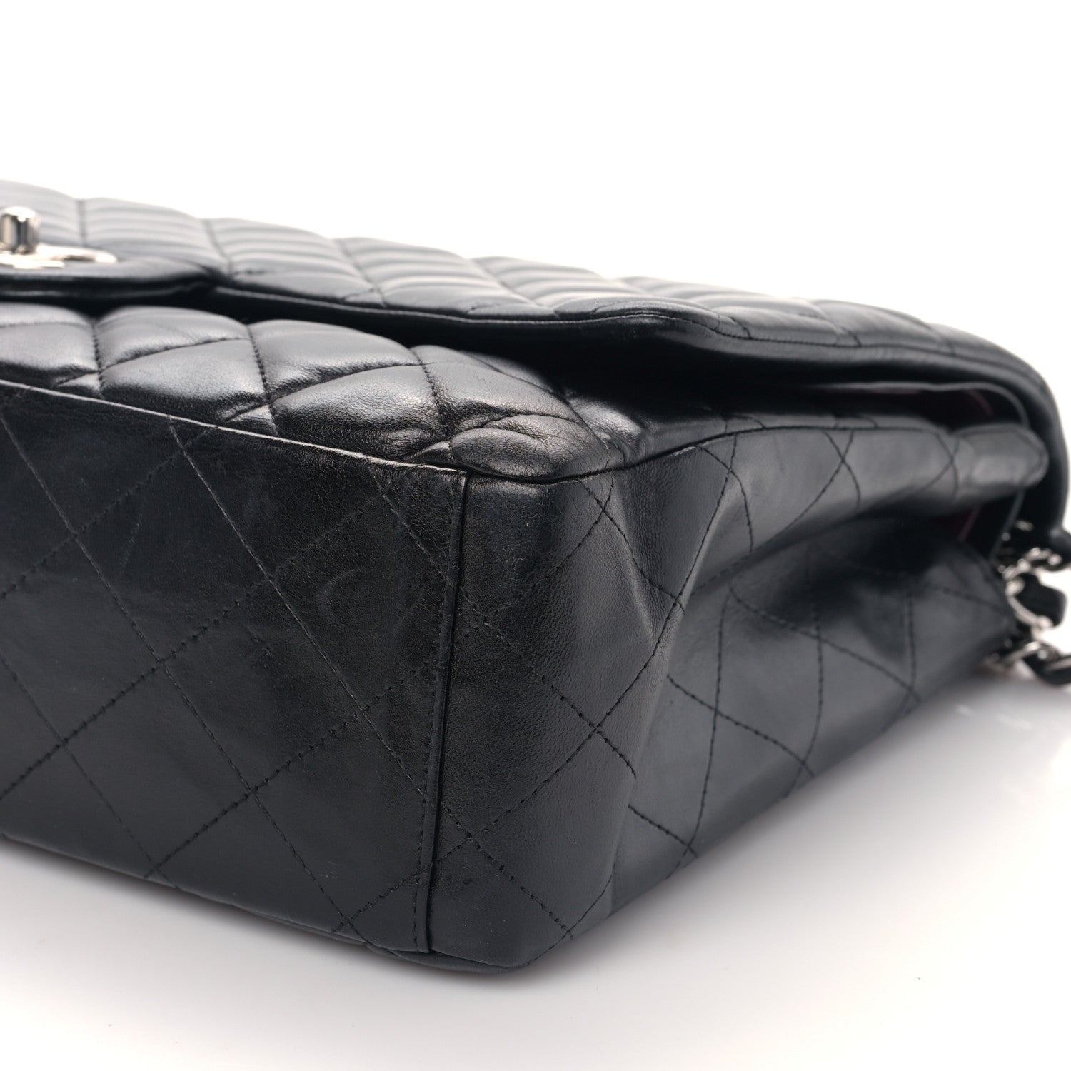 Chanel Lambskin Quilted Maxi Single Flap Black 9 of 9