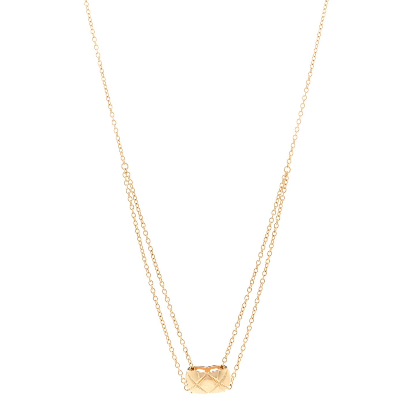 18K Yellow Gold Coco Crush Pendant Necklace